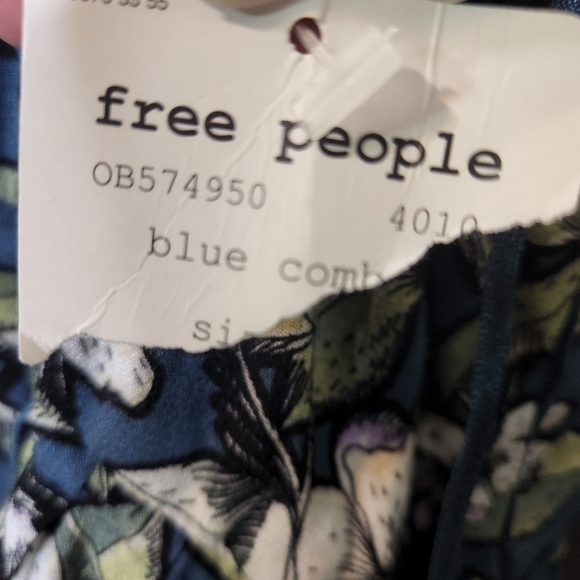 New FREE PEOPLE Dear You Mini Floral Dress - Picture 8 of 10